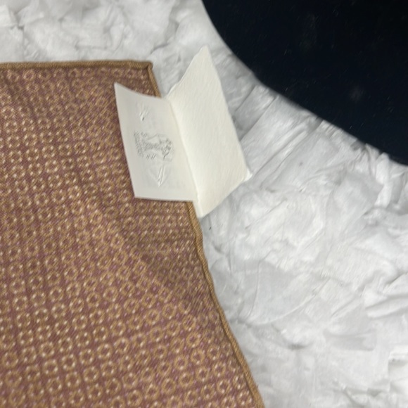 Brunello cucinelli Silk Pattern Print Square Scarf 14” - Picture 6 of 7